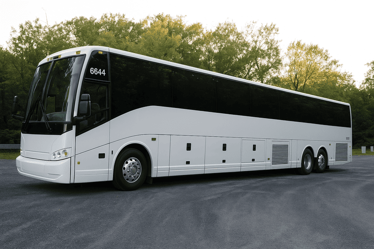 exterior of Portland Coach Bus Service coach bus
