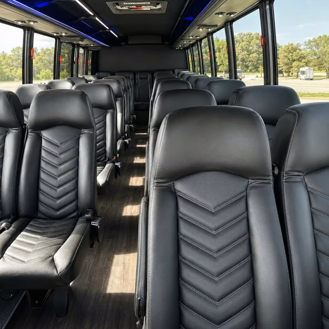 28 passenger minibus inside