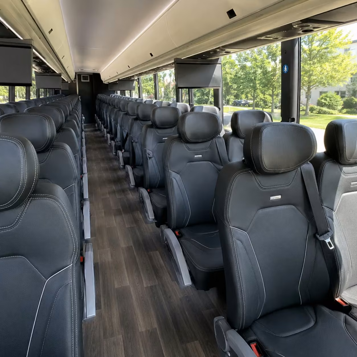 portland charter bus interior